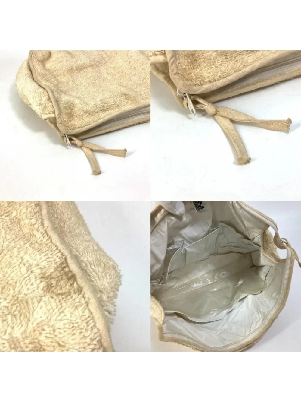 Hermes Pouch Logo Pile Beige